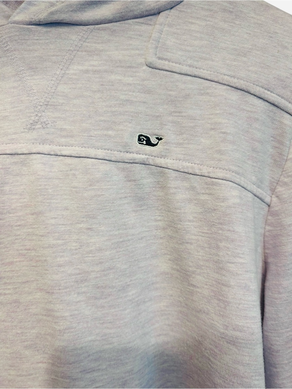 Vineyard Vines Woman’s Pullover Hoodie - Light Purple/Gray Near New Condition - Picture 4 of 7